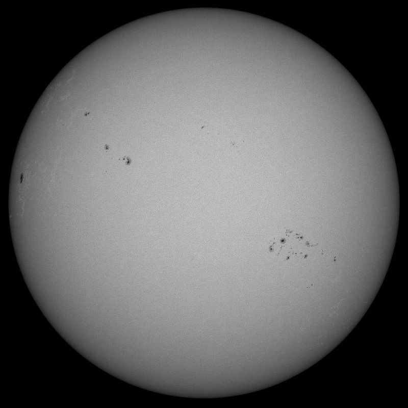 Sun In Whitelight 25th February 2014 1300 Gmt Solar Observing And Imaging Cloudy Nights 4345